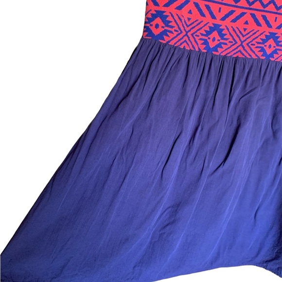 Anthropologie Skies Are Blue women’s blue tank dress size Large Petite boho - Picture 8 of 13